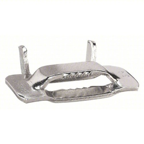 Band-It® GRC256 Strapping Buckle, 3/4 in Strapping Width, 201 Stainless Steel