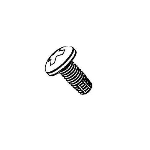 Thread Cutting Screw, Imperial, #10-24 Diameter - Thread Size, 1-1/4 in Overall Length, Steel, Pan Head, Phillips Drive