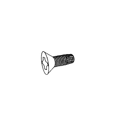 Thread Cutting Screw, Imperial, #10-32 Diameter - Thread Size, 3/4 in Overall Length, Steel, Flat Head, Phillips Drive
