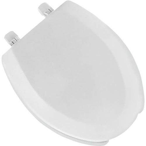 Bemis® 6012272 Toilet Seat, Open Front, Molded Wood, White, Dial Hinge