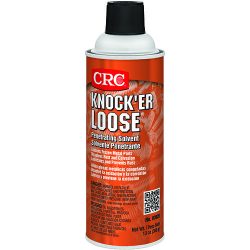 CRC® 03020 Knock'er Loose® Penetrating Solvent, 13 oz Container, Aerosol Can Container, Aerosol Form, Red