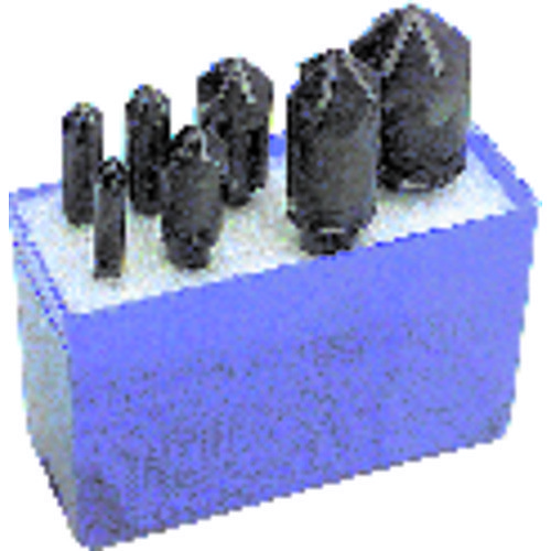M.A. Ford® BC7579001 Countersink Set, 1/4 in Minimum Head Diameter, 1 in Maximum Head Diameter, 60 deg Minimum Included Angle, 6 Flutes, 7 Piece, High Speed Steel