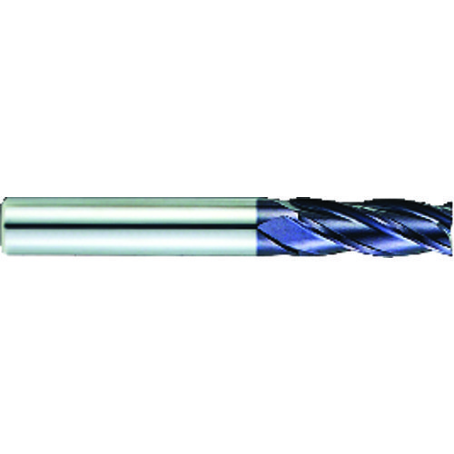 PREMIER® DD25M304024 End Mill, 3/8 in Cutter Dia, 1 in Length of Cut, 4 Flutes, 3/8 in Shank Dia, 2-3/4 in Overall Length, AITiN Coated