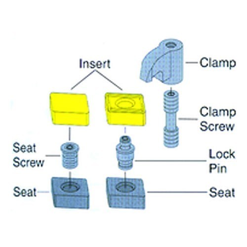 Shim Seat, For Use With: 1/2 in IC, 3/16 in Thk, 1/2 in Inscribed Circle Dia, 3/64 in Radius