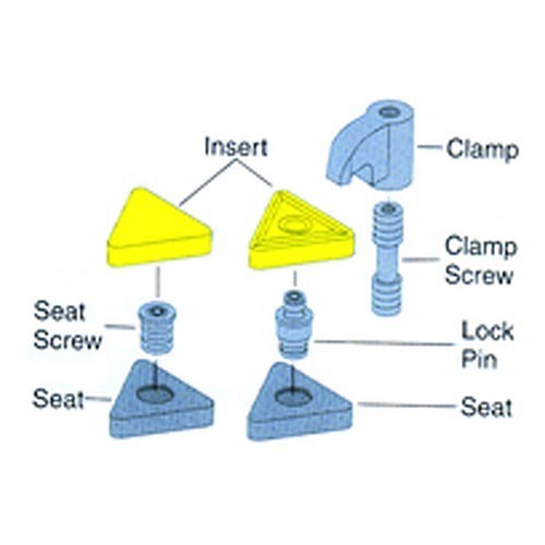 Shim Seat, For Use With: 1/2 in IC, 3/16 in Thk, 1/2 in Inscribed Circle Dia, 1/32 in Radius