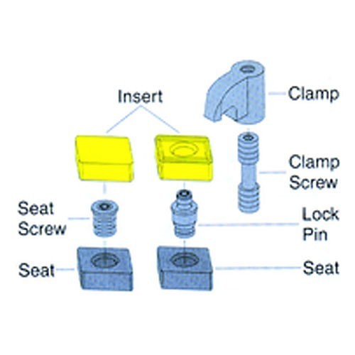 Thread Clamp, Specifications: 5/16-24 Thread, 0.66 in L x 0.43 in W x 0.66 in H