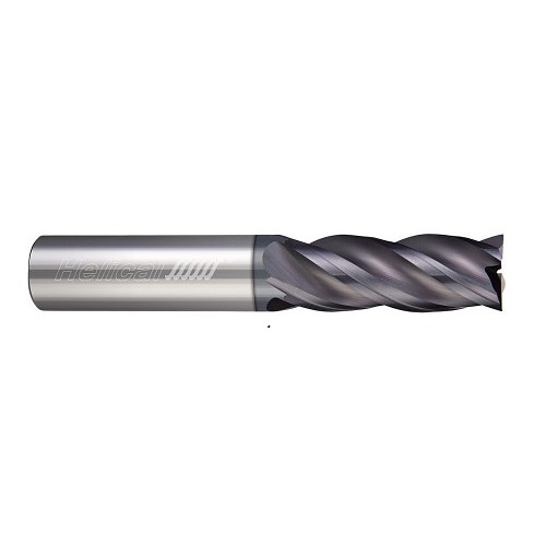 Helical Solutions HS1030692W End Mill, 3/4 in Cutter Dia, 3-1/4 in Length of Cut, 4 Flutes, 3/4 in Shank Dia, 6 in Overall Length, APLUS Coated