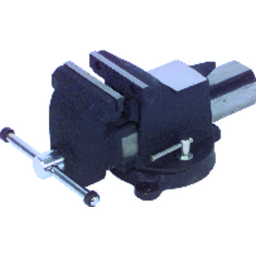 Bench Vise, 8 in Jaw Opening, 8 in Jaw Width, Swivel Base, 360 deg Rotation, Steel