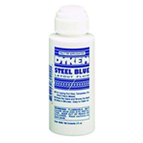 Dykem® LL6080200 Layout Fluid, 2 oz Container, Felt Tip Applicator Container, Blue, Liquid Form