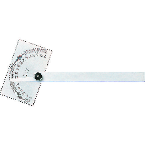 Starrett® MV7050672 Protractor, Measuring Range: 0 to 180 deg, 6 in Blade, Graduations: 0 to 180 deg