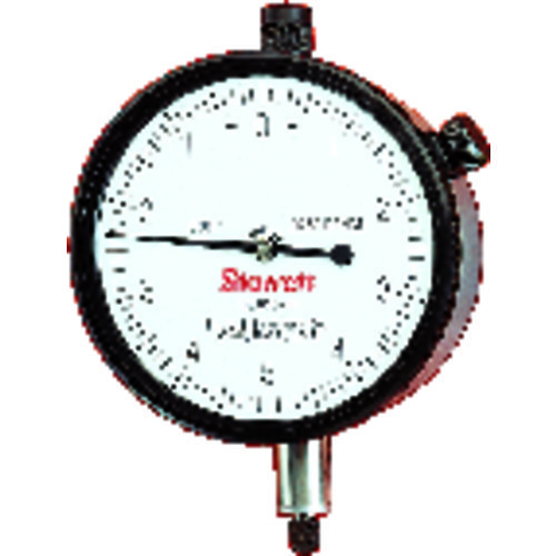 Starrett® MV7053613 Dial Indicator, Measuring Range: 1 in, 0 to 100 mm Dial, Graduations: 0.001 in, 2-3/4 in Dial