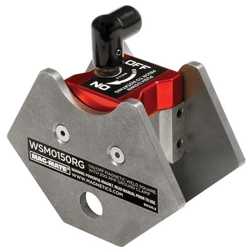 MAG-MATE® NE70WSM0150RG Magnetic Welding Square, 150 lb Pull, 1-15/16 in Sweeping Width, 3-3/4 in Max Pickup Height