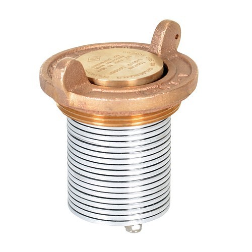 Vestil RV54VENTV Vertical Drum Vent, For Use With: 30 And 55 Gal Drum, Brass, Gold