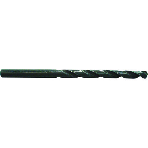 Taper Length Drill Bit, 6 mm Drill, 0.2362 in Drill, 6-1/8 in Overall Length, High Speed Steel, Black Oxide