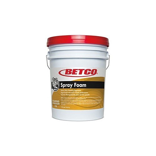 Betco 12605-00 Spray Foam Degreaser, 5 gal Container, Pail Container, Characteristic Odor/Scent, Liquid Form