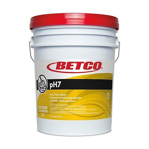 Betco 13805 Neutral Cleaner, Pail Container, Lemon Odor/Scent, Yellowish Green/Clear, Liquid Form