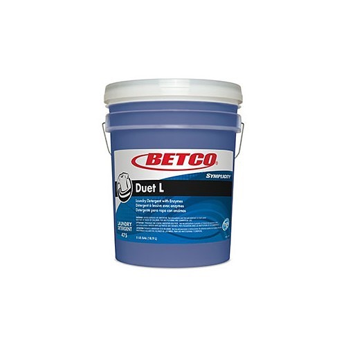 Betco 47504-00 Laundry Detergent, 4 to 1 gal Container, Bottle Container, Clear Blue [Dark], Liquid Form