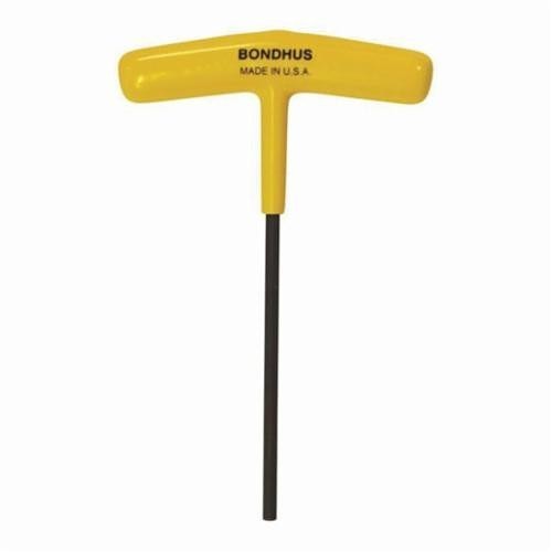 Bondhus® 15211 Chamfered Hex Key, Ergonomic Grip/T-Handle Handle, Protanium® High Torque Steel, ProGuard™
