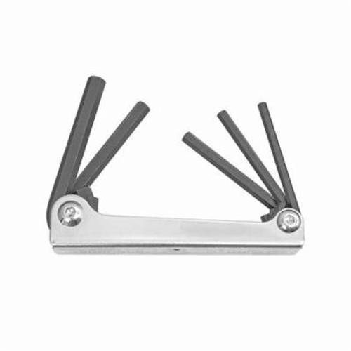 Bondhus® 14585 Key Set, 5 Pieces, 3/16 to 3/8 in Hex, Foldable Handle, Protanium® High Torque Steel, ProGuard™