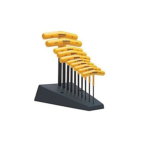 Bondhus® 15207 Hex Key, Ergonomic Grip/T-Handle Handle, Protanium® High Torque Steel, ProGuard™