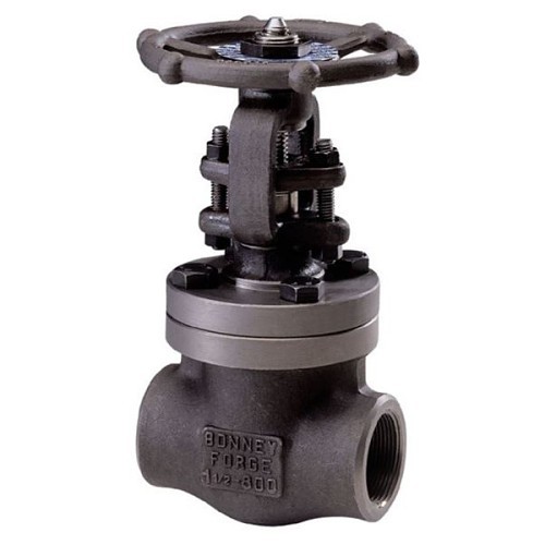 Bonney Forge® HL11T1/2 Gate Valve, 1/2 in Nominal, Threaded, 800 lb, Carbon Steel Body, Manual Actuator