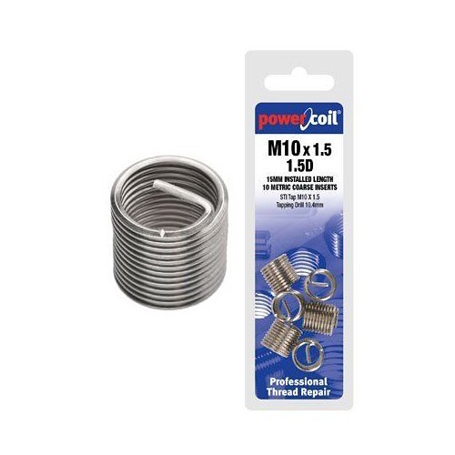 Bordo 3532-4GX1.5DP Helical Thread Insert, Free Running, Right Hand, UNC Thread, #4-40 Internal Thread, 0.168 in Length