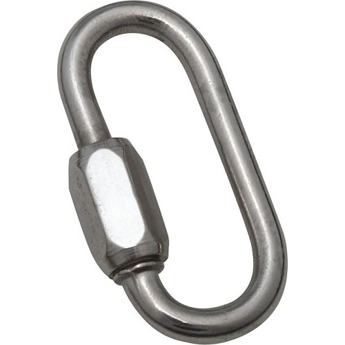 Boron 0182469 Quick Link, 2-15/16 in L x 3/8 in THK Chain, 316 Stainless Steel