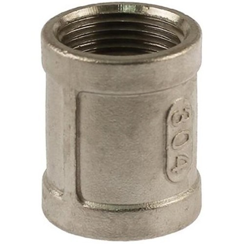 Boshart Industries U2-SSC-05 Pipe Coupling, Coupling, 1/2 in Nominal, FIP, 304 Stainless Steel