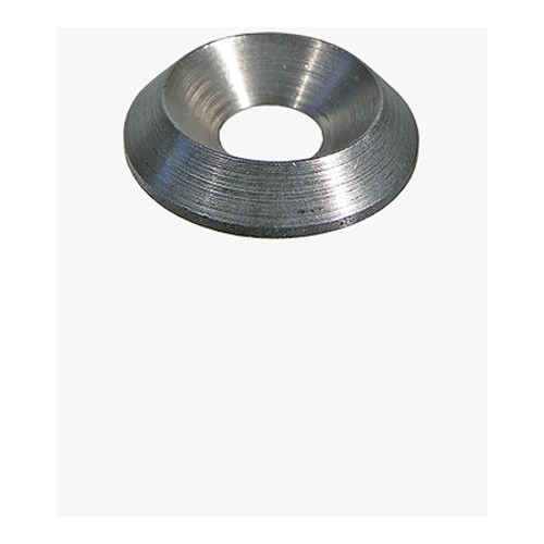 Countersunk Finishing Washer, Metric, M8 Nominal, Stainless Steel, Zinc Plated