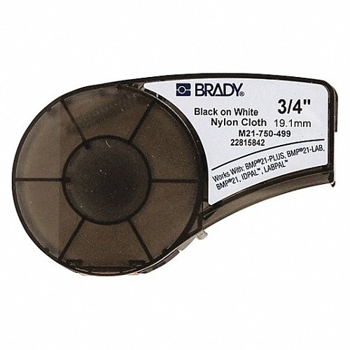 Brady® M21-750-499 Label Roll Cartridge, 16 ft Length, 3/4 in Width, Nylon