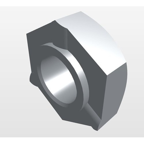 Hex Weld Nut, Metric, M5-0.8 Diameter - Thread Size, Low Carbon Steel, Plain