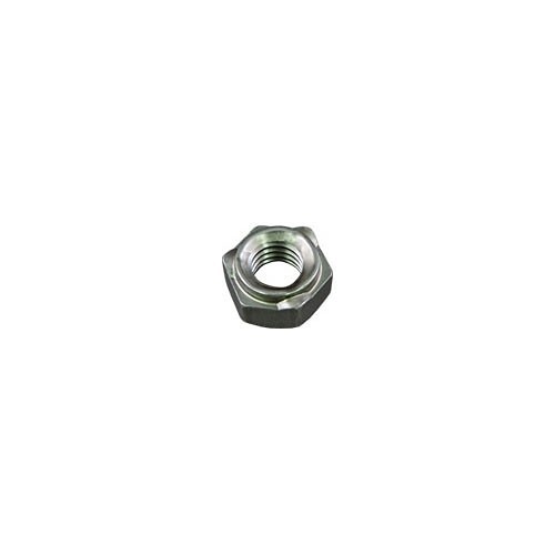 Weld Nut, 3-Projection Hex, Measurement System: Imperial, 3/8-16, Low Carbon Steel, Plain