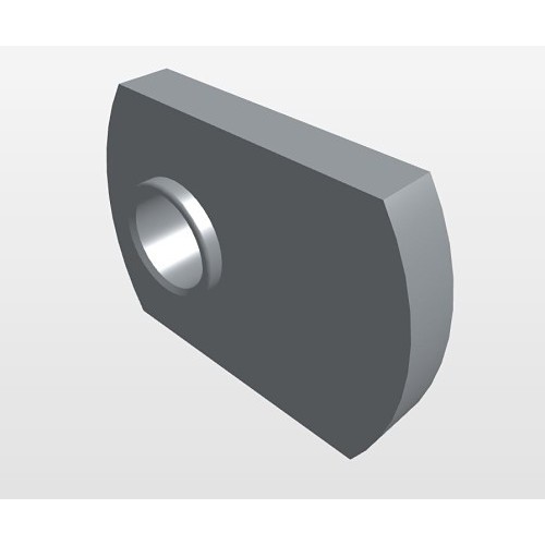 Spot Weld Nut, Metric, #8-32 Diameter - Thread Size, Austenitic Stainless Steel, Single Tab, Passivated