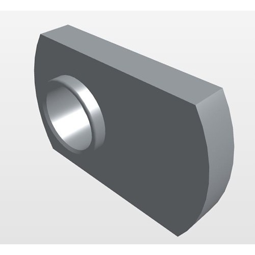 Spot Weld Nut, Imperial, 1/4 in-20 Diameter - Thread Size, Austenitic Stainless Steel, Single Tab, Passivated