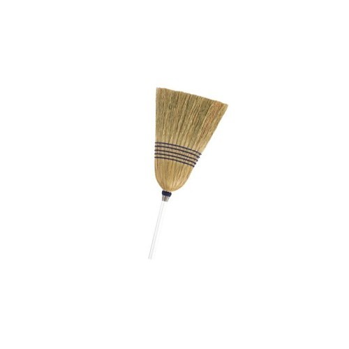 Butler Home Products Mr. Clean® 441382 Deluxe Corn Broom, Corn Bristle, 10.3 in Width, Wood Handle, 56 in Overall Length