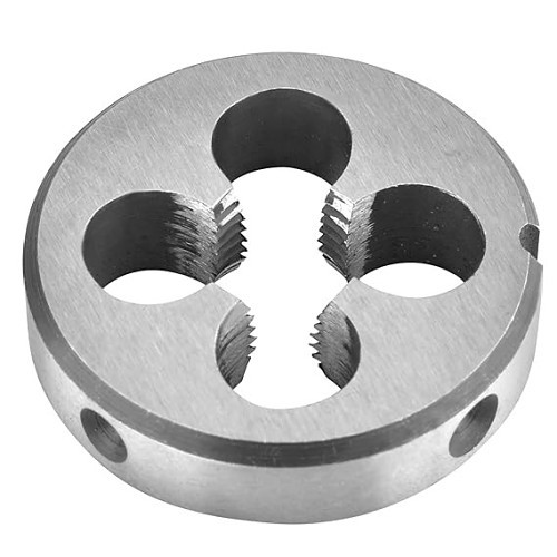 Round Die, Metric, M10 x 1.25, 1-1/2 in Die Outside Dia