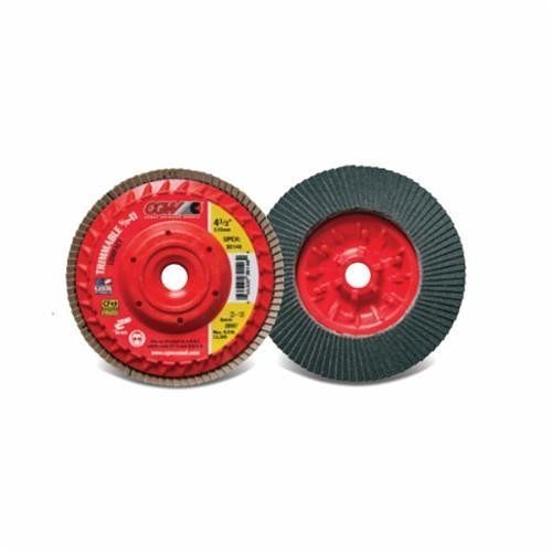 CGW® 30146 Flap Disc, 4-1/2 in Disc Dia, 5/8-11 Center Hole, 120 Grit, Fine Grade, Zirconia Alumina Abrasive, Coated Disc