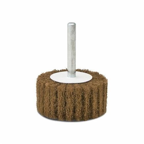 CGW® 36459 Coated Abrasive Flap Wheel, 3 in Wheel Dia, 2 in Face Width, 1/4 in Shank Dia, Coarse Grade, Aluminum Oxide Abrasive