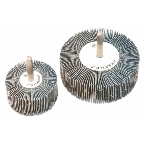 CGW® 41526 Stem Flap Wheel, 2 in Disc Dia, 60 Grit, Medium Grade, Zirconia Aluminum Oxide Abrasive