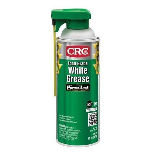 CRC® 3038 Food Grade Grease, 16 oz Container, Aerosol Can Container, Liquid Form, White, 0 to 450 deg F