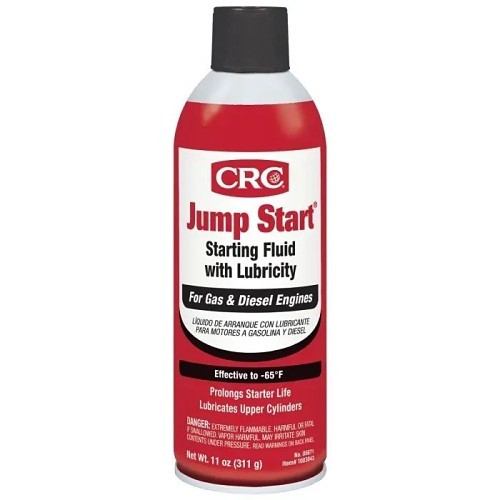 CRC® Jump Start® 5671 Starting Fluid with Lubricity, 11 oz, Aerosol Can, Hydrocarbon Like, Colorless, Liquid