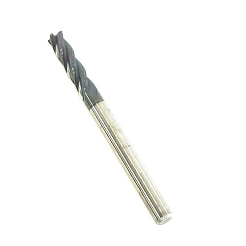 End Mill, 1/8 in Cutter Dia, 1/2 in Length of Cut, 4 Flutes, TiAlN Coated, Solid Carbide