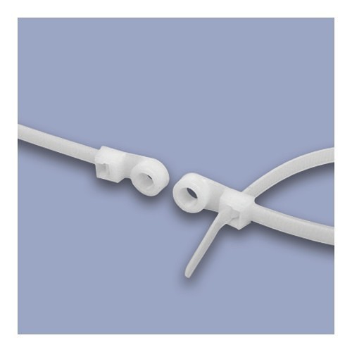 Cable Tie, 15.7 in Length, 0.3 in Width, 0.07 in Thickness, Nylon 6.6, Natural