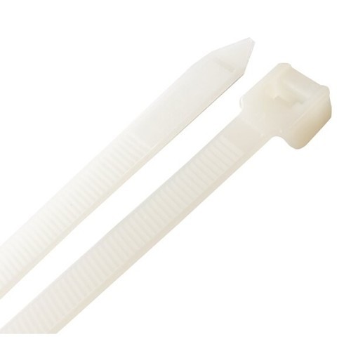Cable Tie, 24.5 in Length, 0.35 in Width, 0.08 in Thickness, Nylon 6.6, Natural