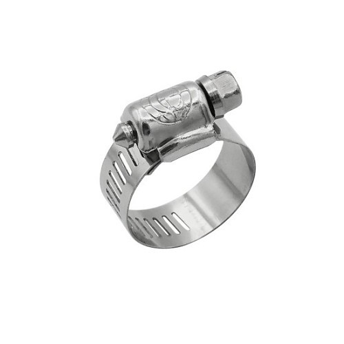 Hose Band Clamp, 1-1/16 in Inside Dia, 2 in Outside Dia, Stainless Steel