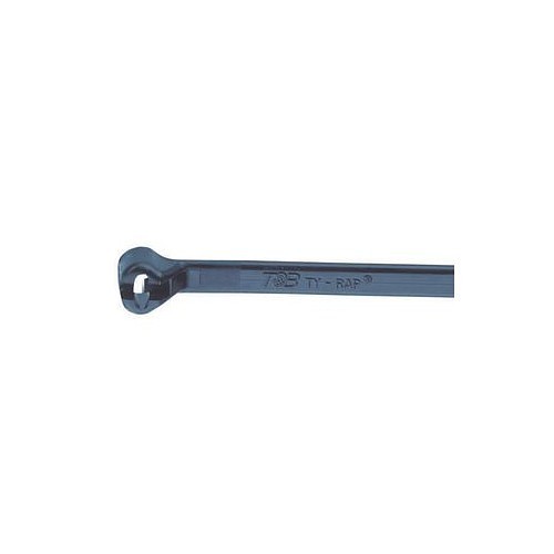 Cable Tie, 14 in Length, 4.83 mm Width, 0.05 in Thickness, Nylon 6/6, Black