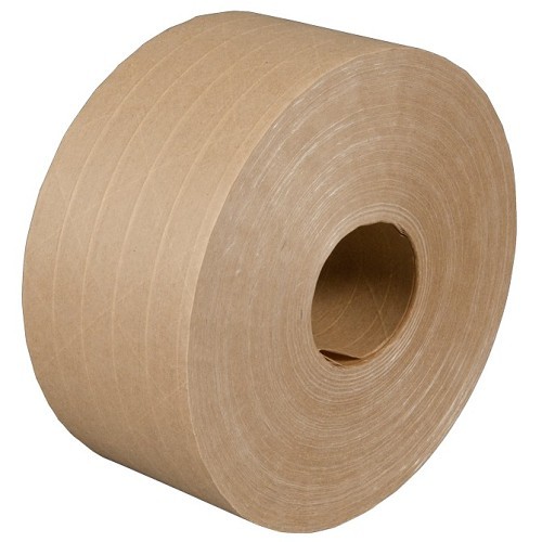 Central® 240 Kraft Paper Tape, 450 ft Length, 3 in Width, 6.3 mil Thickness, Kraft Paper Material Type, Reinforced Paper Adhesive, Polypropylene Based Polymer Backing