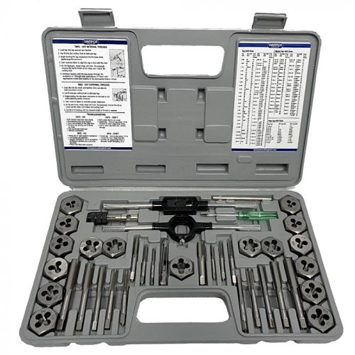 Champion® CS40MP Tap & Die Set, Metric, 40 Piece, UNC and UNF