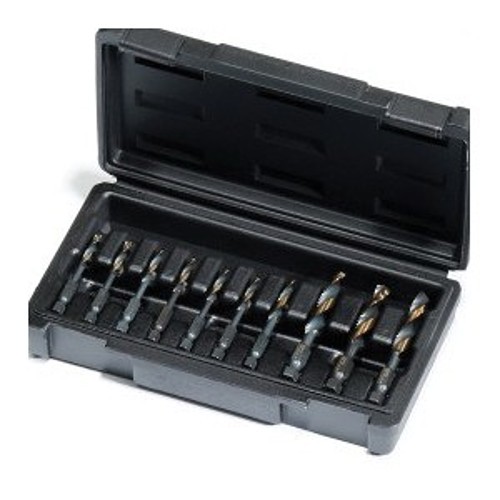 Champion DT22HEX-SET10 Combination Hex Shank Drill and Tap Set, 10 Pieces, UNC/UNF Thread, 2 Flutes