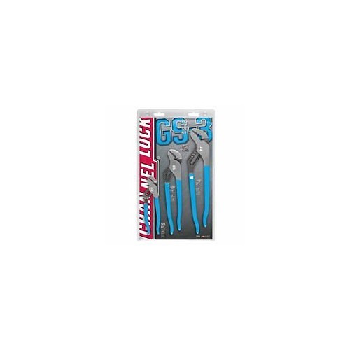 Channellock® Channellock® 140-GS-3 Tongue and Groove Plier Set, Tongue & Groove Pliers Type, 3 Piece, Straight Jaw Surface Type, 6.5 in, 9.5 in, 12 in Overall Length